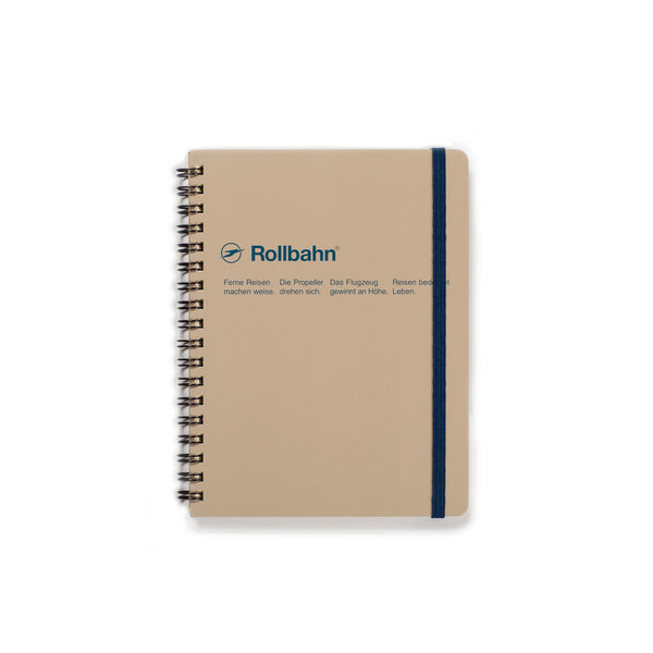 Rollbahn Spiral Notebook - Grid A5 Brown